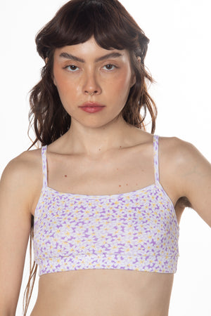 RTS PURPLE DAISY TRACK BRALETTE
