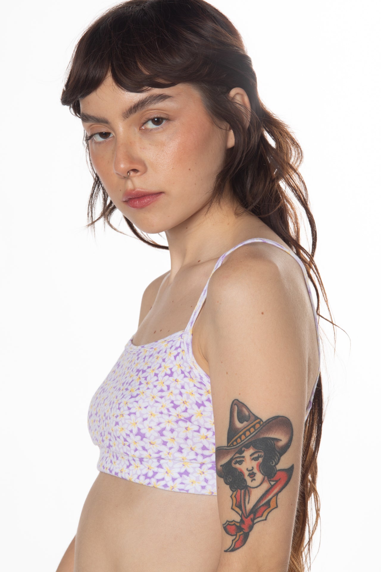 RTS PURPLE DAISY TRACK BRALETTE