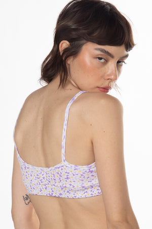 RTS PURPLE DAISY TRACK BRALETTE