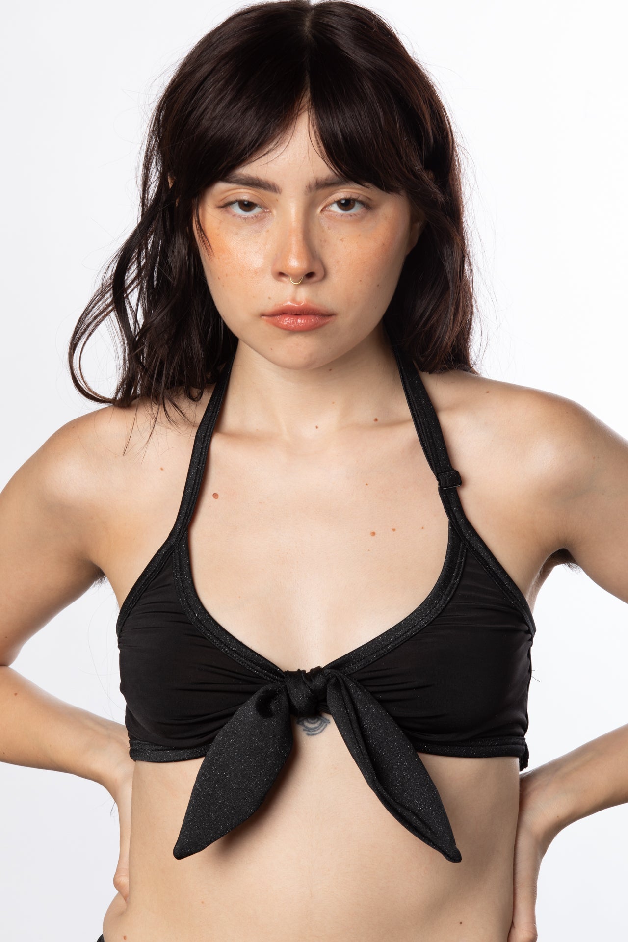 RTS JOYRIDE TIE HALTER SWIM TOP