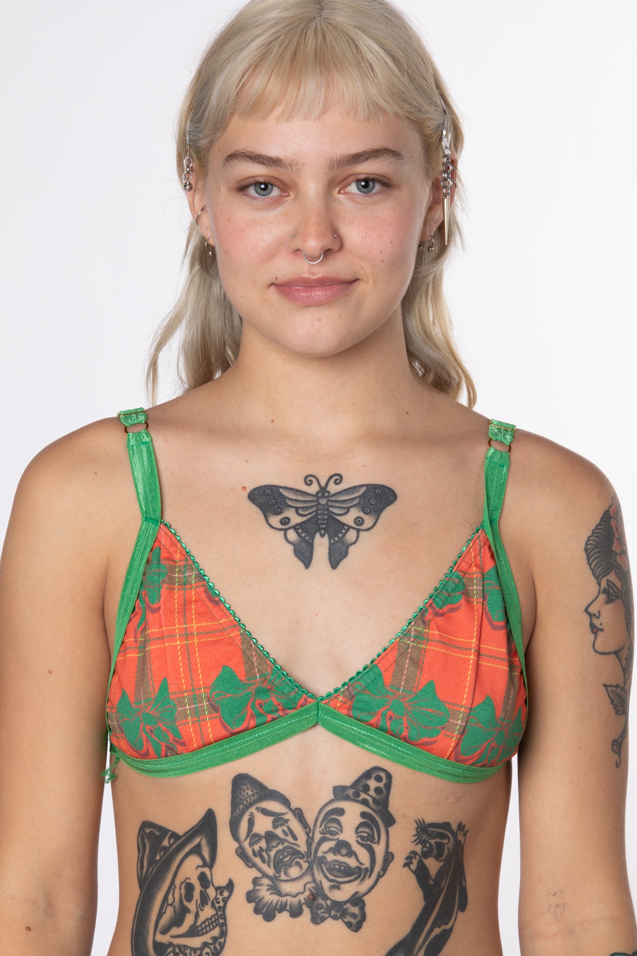 RTS FRUITCAKE PRINTED COTTON TRIANGLE BRALETTE