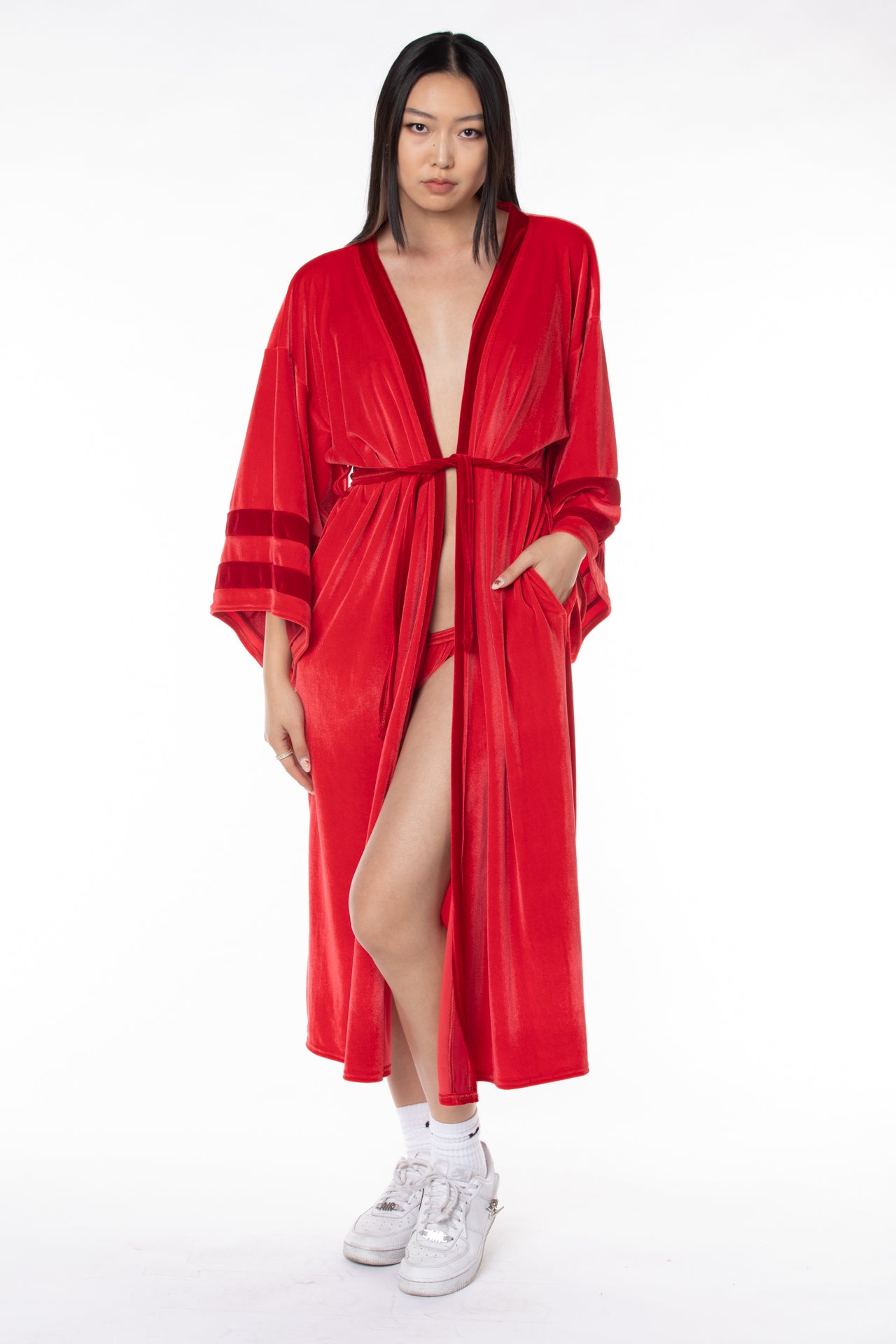 RTS DYNOMITE VELVET FULL-LENGTH ROBE