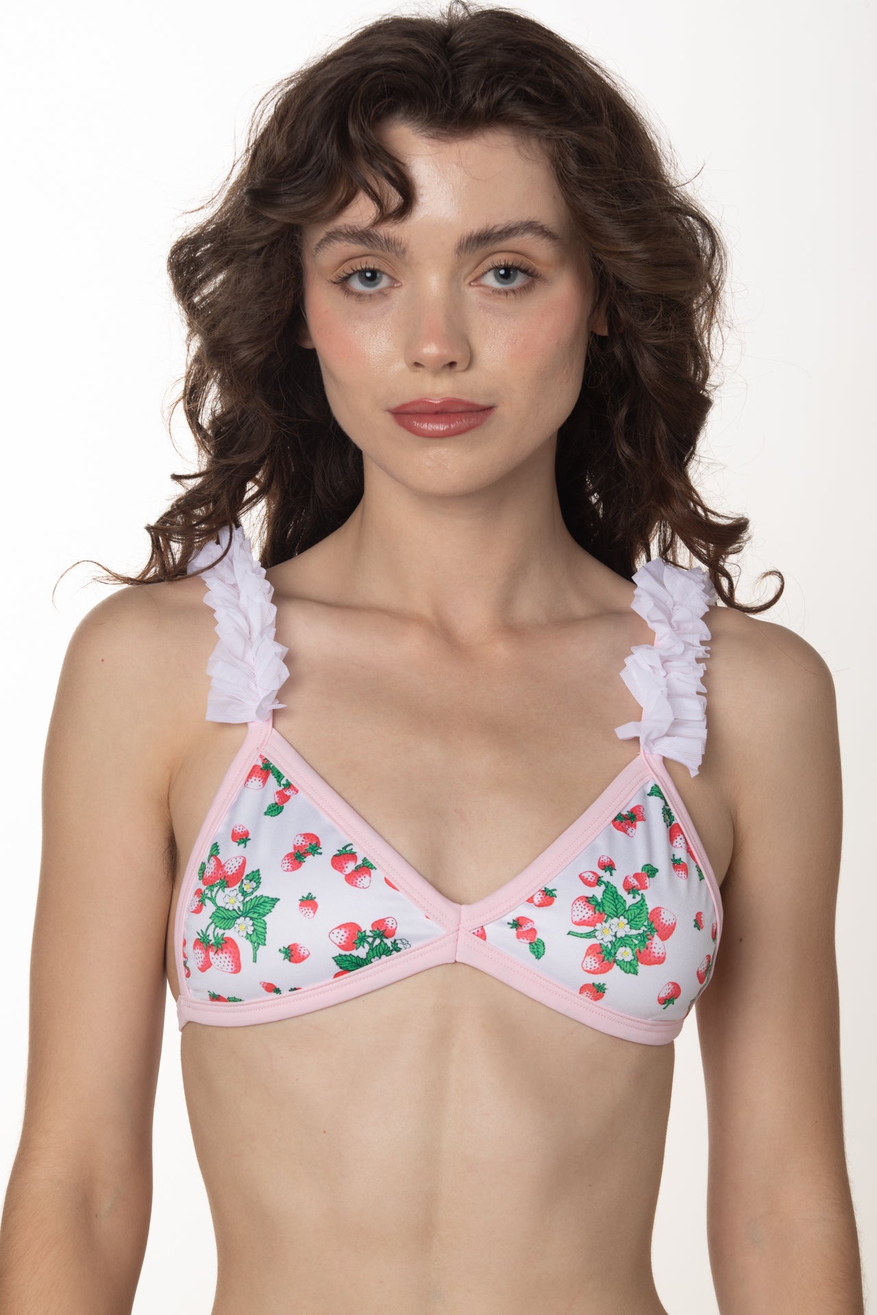 RTS ZAPPA RUFFLE TRIANGLE SWIM TOP