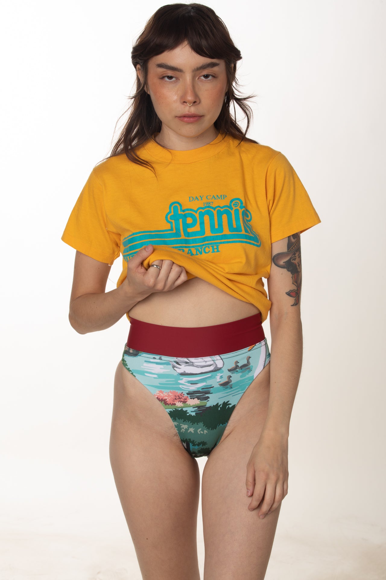 RTS STILLWATER HIGH WAISTED CHEEKY SWIM BOTTOM