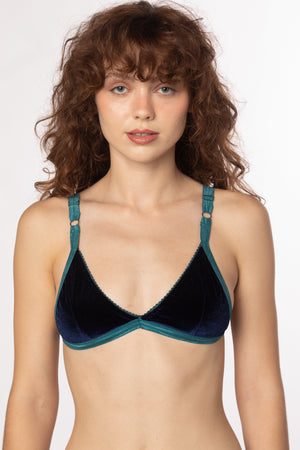 RTS EQUINOX VELVET TRIANGLE BRALETTE