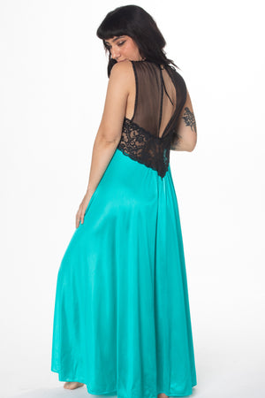 VINTAGE JEWEL TONE NIGHT DRESS