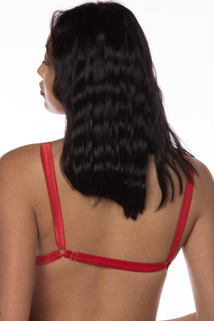 RTS KITTY VELVET TRIANGLE BRALETTE