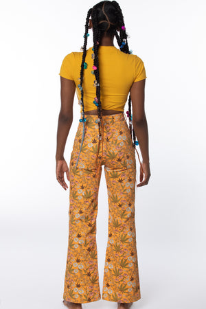 RTS SUNGROWN PRINTED DENIM PANT