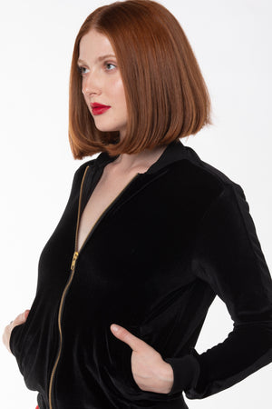 RTS MAMBA VELVET TRACK JACKET