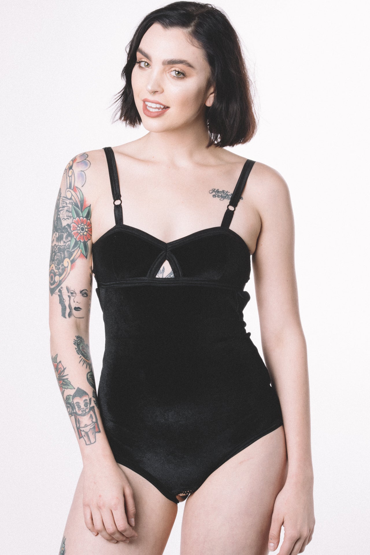 RTS MAMBA VELVET OUVERT BODYSUIT