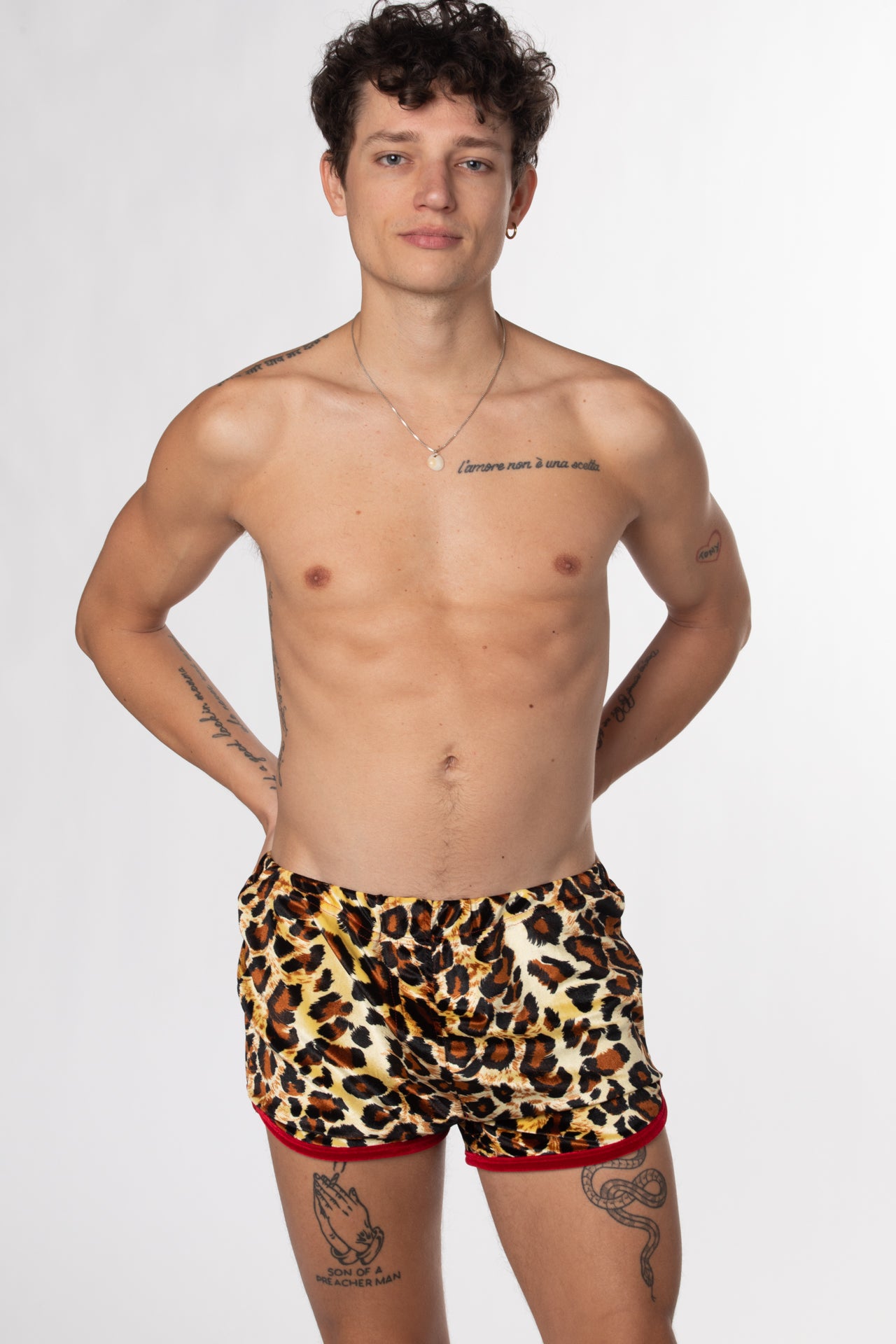 RTS KITTY VELVET TRACK SHORT