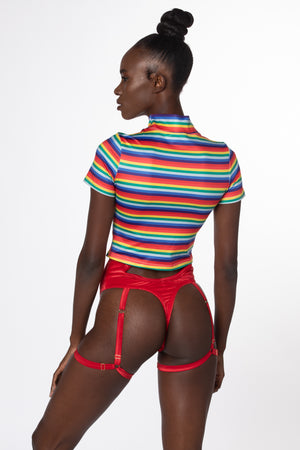 RTS DYNOMITE VELVET HARNESS THONG UNDERWEAR