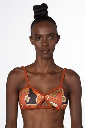 RTS NATURAL SHROOM CLASSIC SWIM TOP